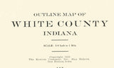 1920 Map of White County Indiana