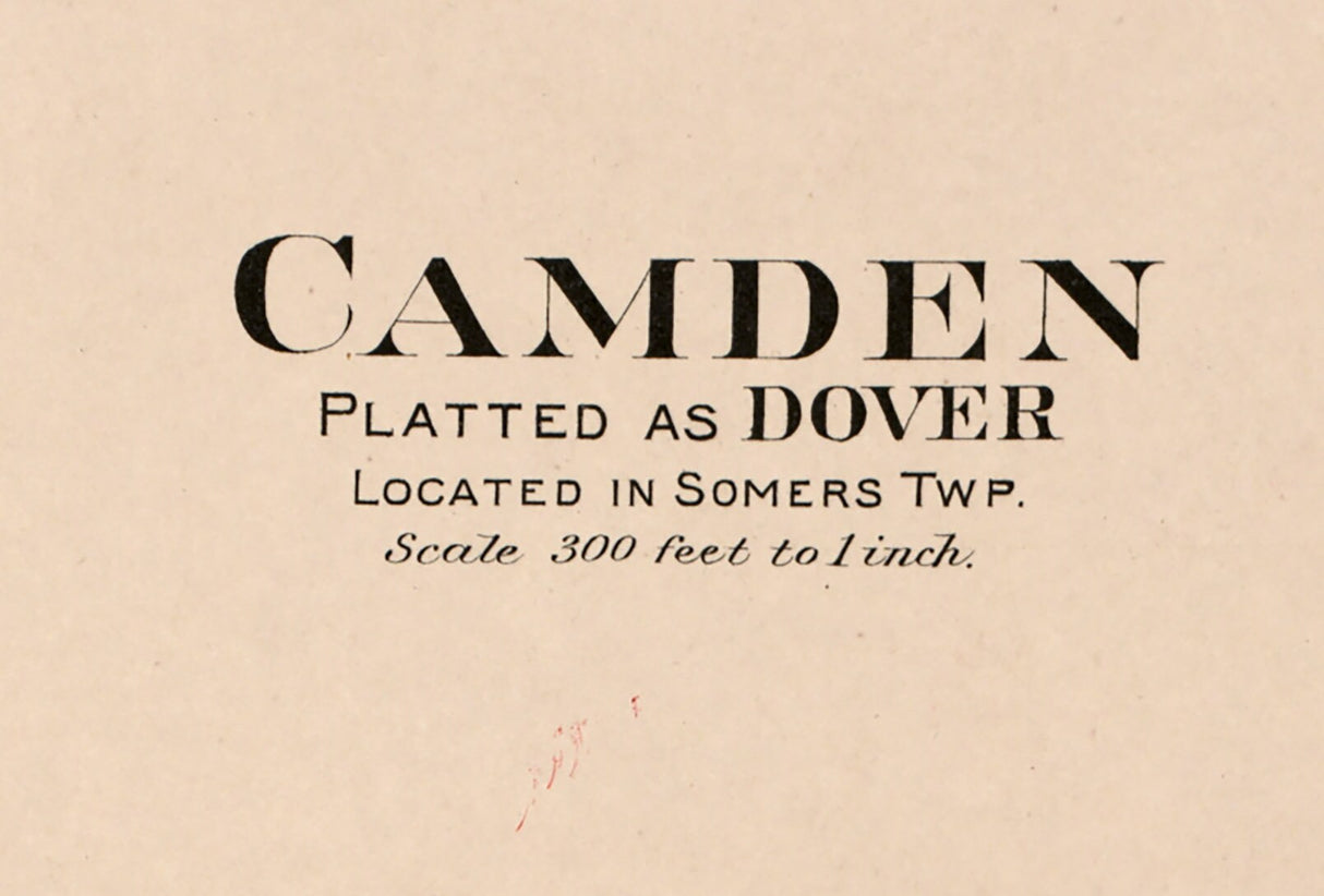 1912 Map of Camden Preble County Ohio