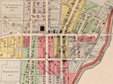 1912 Map of Camden Preble County Ohio