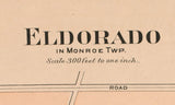 1912 Map of Eldorado Preble County Ohio