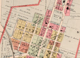 1912 Map of Euphemia and Lewisburg Preble County Ohio