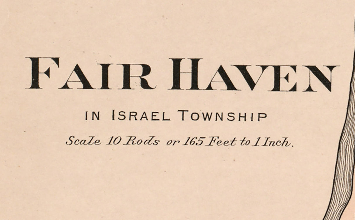 1912 Map of Fair Haven Preble County Ohio