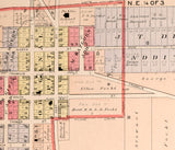 1912 Map of Gratis Preble County Ohio