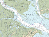 2017 Nautical Chart of Savannah River Georgia and Wassaw Sound Hilton Head Island