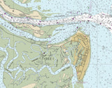 2017 Nautical Chart of Savannah River Georgia and Wassaw Sound Hilton Head Island