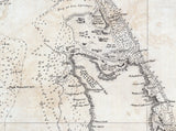 1845 Nautical Chart of The Great Bahama Bank