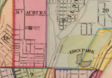 1869 Map of Cincinnati Ohio