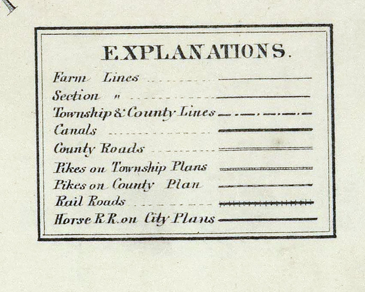 1869 Map of Hamilton County Ohio