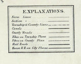 1869 Map of Hamilton County Ohio