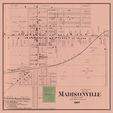 1869 Map of Madisonville Hamilton County Ohio
