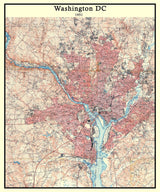 1951 Map of Washington DC