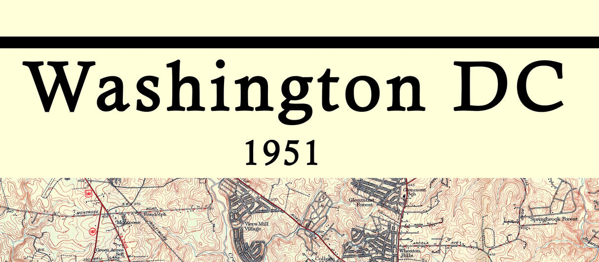 1951 Map of Washington DC