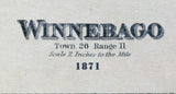 1871 Map of Winnebago County Illinois