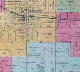 1871 Map of Winnebago County Illinois