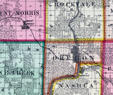 1872 Map of Ogle County Illinois