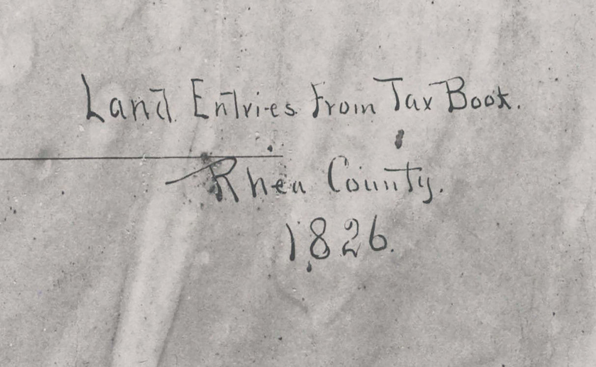 1826 Map of Rhea County Tennessee