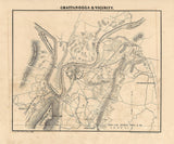 1867 Map of Chattanooga Tennessee