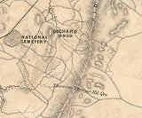 1867 Map of Chattanooga Tennessee