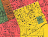 1877 Map of Montgomery County Tennessee Colored