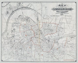 1879 Map of Nashville Tennessee and Vicinity