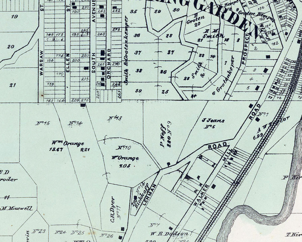 1869 Map of Fairmount Mt Harrison Hamilton County Ohio