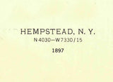 1897 Topo Map of Hempstead New York Long Beach