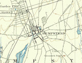 1897 Topo Map of Hempstead New York Long Beach