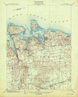 1903 Topo Map of Northport New York Huntington Long Island