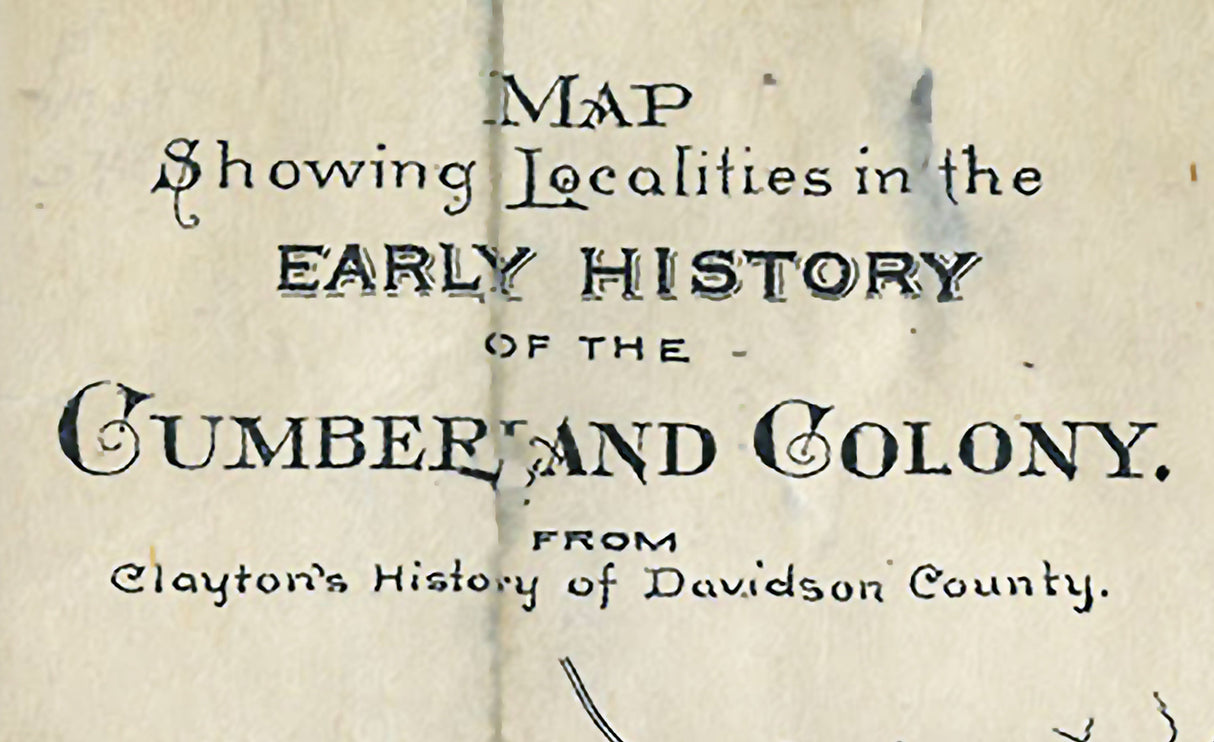 1880 Map of Cumberland County Tennessee