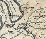 1880 Map of Cumberland County Tennessee