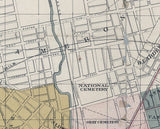 1887 Map of Knoxville Tennessee