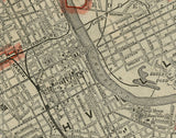 1897 Map of Nashville Tennessee