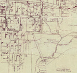 1900 Map of Tracy City Grundy County Tennessee