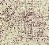 1900 Map of Tracy City Grundy County Tennessee