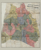 1907 Map of Davidson County Tennessee