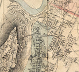 1914 Map of Chattanooga Tennessee and Vicinity
