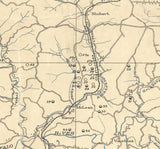 1915 Map of Lewis County Tennessee