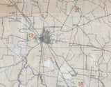 1916 Map of Rutherford County Tennessee