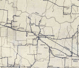 1920 Map of Shelby County Tennessee