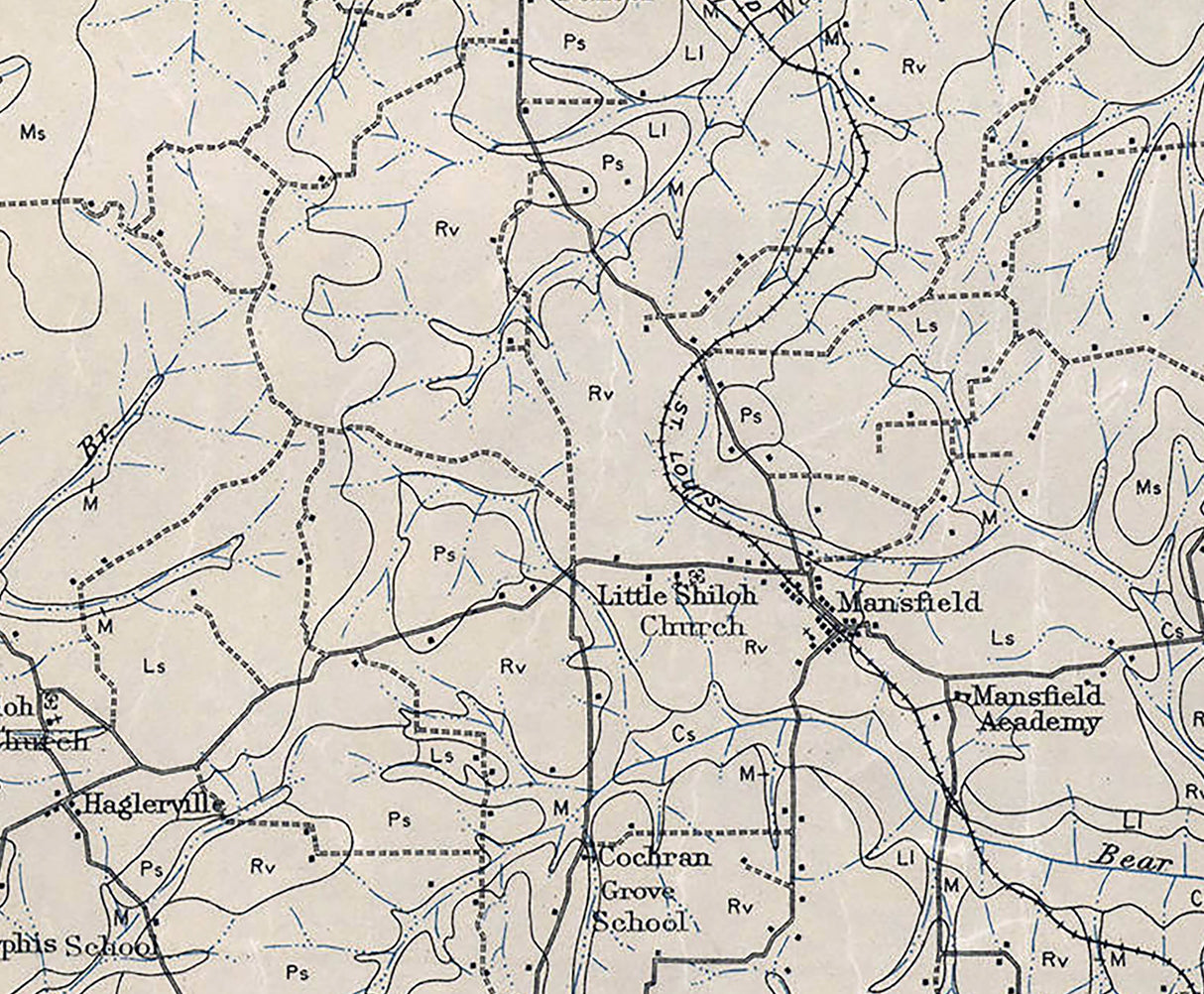 1922 Map of Henry County Tennessee