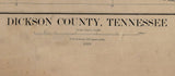 1923 Map of Dickson County Tennessee