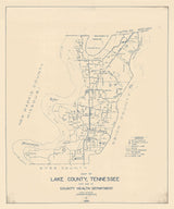 1930 Map of Lake County Tennessee