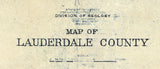 1930 Map of Lauderdale County Tennessee