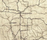 1930 Map of Lewis County Tennessee