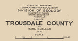 1930 Map of Trousdale County Tennessee