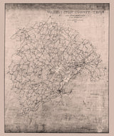 1930 Map of Washington County Tennessee