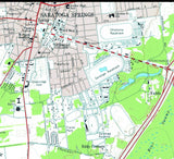 1970 Map of Saratoga Lake New York