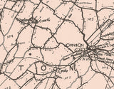 1900 Map of Washington County Tennessee