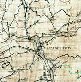 1933 Map of Carter County Tennessee