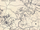 1944 Map of Knox County Tennessee